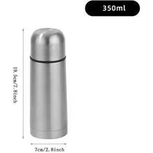 Insulated Stainless Steel Thermal Bottle With Cup Hot Cold Drink Vacuum Flask Double Walled Travel Tumbler Sport Mug 350ml - 1 - 查看 3