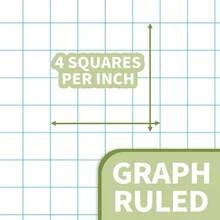 SUNEE Spiral Notebook, 1-Subject, Graph Ruled Paper, 8\ X 10-1/2\, 100 Sheets Per Notebook, 3-Hole Punched Paper, Water Resistant Cover, Spiral Grid Notebooks For Work, Home, Schoolsss, Writing, Green - Hijau - View 4