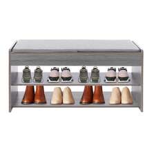 YUNRUX Shoe Changing Stool - Grey - View 1