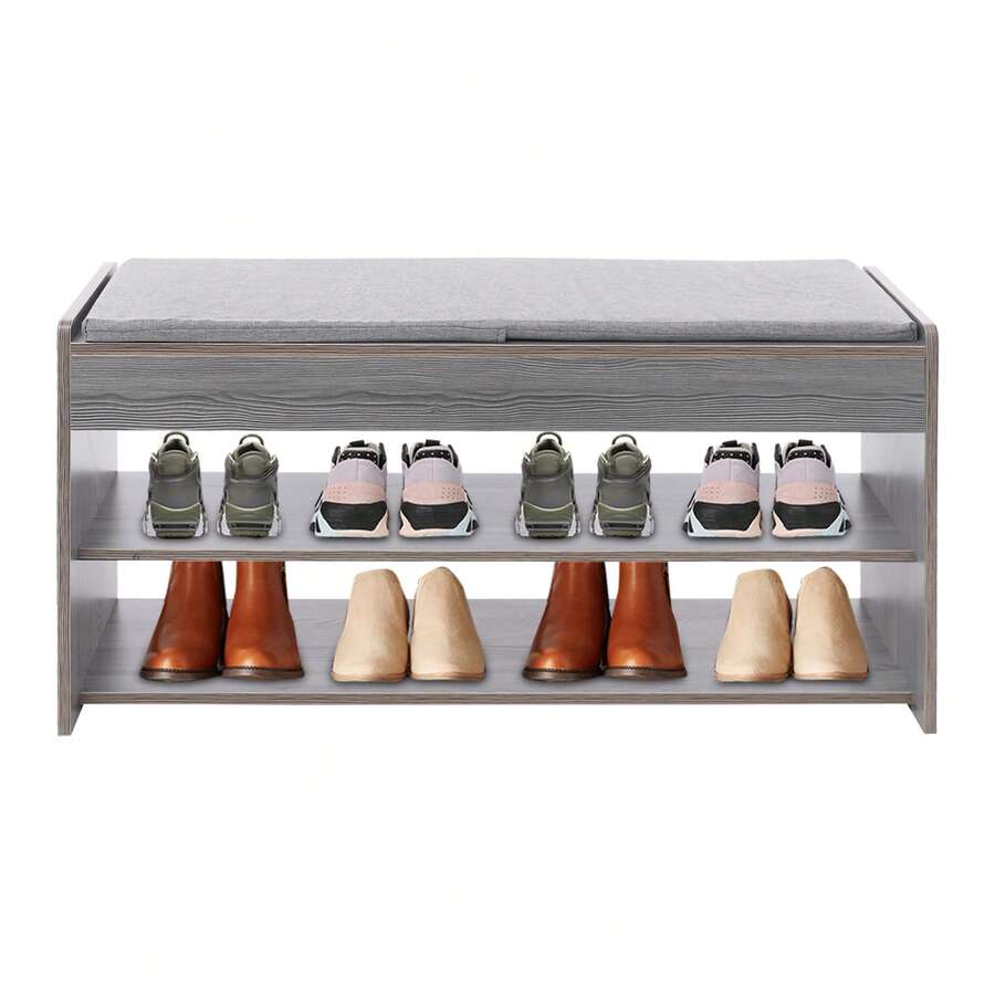 YUNRUX Shoe Changing Stool - Grey - View 1
