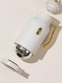 1 Large Capacity Insulated Water Bottle, Gold-Plated Style Teapot, Coffee Pot, Hot Water Bag, Press-Type Glass Inner Container Insulated Bottle - Gold-plated Coffee Pot - View 6