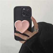 1pc Heart-Shaped Silicone Slouchy Phone Holder, Suitable For Any Smartphone, Adhesive Cushion Stand, Cute Gift Compatible With IPhone, Android, Birthday, Family & Friends - Multicolor - View 9