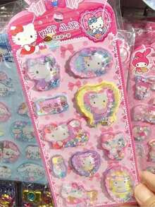 1pc Cartoon 3D Relief Crystal Stickers For Children, Creative Stickers For Mobile Phone Case Decoration (Color Variation May Occur) - Multicolor - View 7