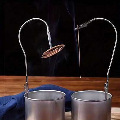 6pcs Adjustable Soft Tube Dual-Head Alligator Clips, Flexible Dual Clips, Mosquito Coil/Repellent Incense Holder, Desktop Organizer For Incense Burner/Photos/Labels/Notes/Cable Management