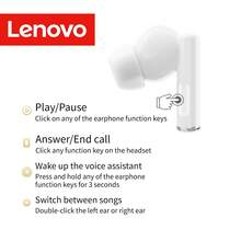 Lenovo 2026 New Wireless Earbuds, TWS Earphones, In-Ear Headphones, Super Long Battery Life, Running & Sports, Call Noise Cancellation, Compact & Portable, Suitable As Holiday Gift - Classic Black - View 8