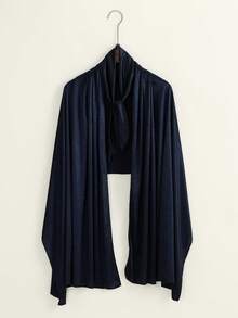 1条女士纯色系带头巾，时尚简约休闲百搭头巾，柔软光滑舒适长款围巾头巾配饰，尺寸可调节，佩戴方便，适合搭配头巾服饰，四季皆宜。 - 彩色 - 查看 2