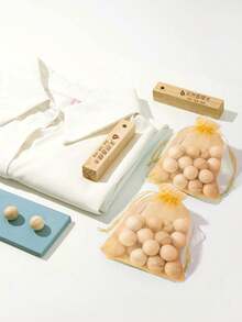 100 peças/50 peças/20 peças Bolas de Naftalina de Madeira de Cânfora Natural, Repelente de Mofo e Insetos para Guarda-Roupa, Bastões de Madeira de Cânfora, Bolas de Cânfora Domésticas, Esferas de Madeira de Cânfora Repelente de Insetos Naturais, Bolas de Madeira de Cânfora Sólida para Anti-Mofo de Guarda-Roupa, Presente do Dia das Mães, Decoração de Quarto, Jardim, Decoração de Cozinha, Verão, Praia, Essenciais de Viagem, Decoração de Quarto, Macio, Formatura - Multicolorido - Visão 3