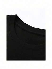 Disney < < Toy Story > > Cartoon Men's Short-Sleeved T-Shirt-Designed By Disney's Dad, 180g Heavy Polyester Shirt, Must-Have For Fans, Japanese Casual Wear And Comic-Con Dress-Perfect Gift For Pixar Movie Lovers, Pop Culture Costumes, Bright Prints, Durable Fabrics, And Role-Themed Tops. - 黑色 - 查看 3