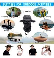 TendenciaSombrero De Sol Con Protección Para Casco Visera TácticaCalidad premium - Gris Oscuro - Ver 7