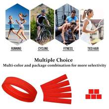 Workout Headbands Non Slip Headband Sport Headbands Sweatbands Elastic Sport Hair Bands For Sports Travel Indoor Fitness Gym - 紅色的 - 查看 6