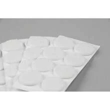 New Furndiy Furniture  For Hardwood Floors, Self-Adhesive Felt Pad For Chairs & Seat Legs, Easy Slide, Anti Scratch, Noise Stopper, Bumper & Buffer, Floor Tection - D In USA - White 1" - 0.9 X 32Pcs White - View 2