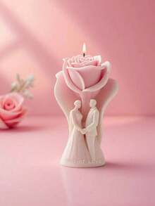 Romantic Rose Silicone Mold, Suitable For Candle Making - Easy Demold, Multipurpose DIY Craft Mold, Reusable, Applicable For Epoxy Resin, Plaster, Clay - Ideal For Handmade Gifts And Home Decor - Love bear mold - View 5