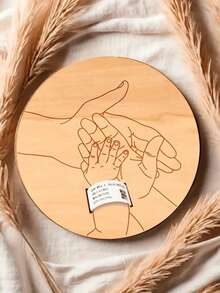 Hospital Souvenir - Artificial Birth Bracelet And Wall Plaque With Name/Date/Weight Info - Decorative, Hospital Memento, Newborn Keepsake - Collectible (Suitable For All Systems) - Multicolor - View 14