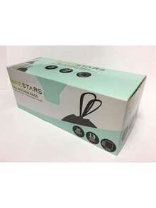 EstiloTendenciaNINESTARS NSTB-10-30 - Bolsa De Basura Extrafuerte Con Cierre De CordóN, Paquete De 1, Blanco, 13 GAL., 1Calidad PremiumVersióN Mejorada - 82,5 cm (alto) * 1,6 m (ancho) - Ver 7