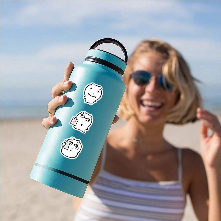 1 Set (100pcs) Ariana Cartoon Graffiti Stickers - Perfect For Decorating Phone Cases And Luggage - Multicolor - View 1