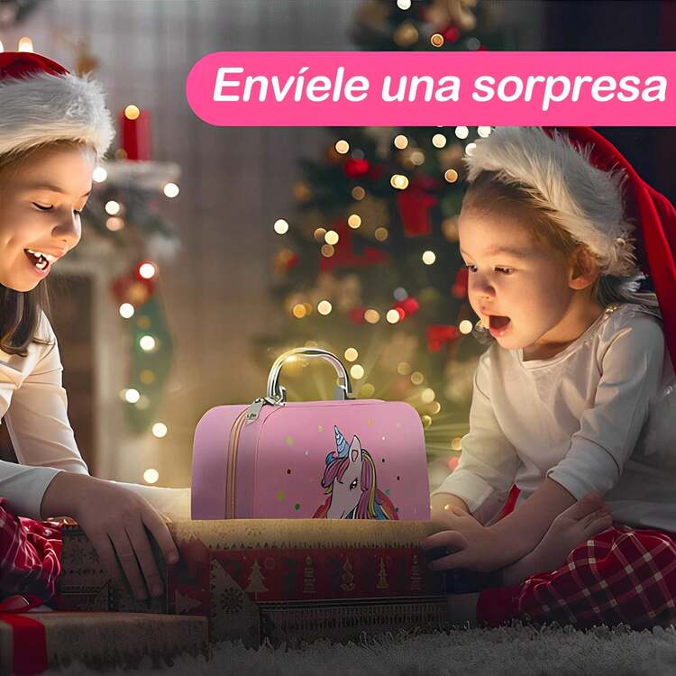 Maquillaje para Niñas-27 pcs, Kit De Maquillaje De Simulación No Tóxico, Set de Maquillaje para Niñas, Juego de Cosméticos de Juguete, Regalos para Niñas, Apto para Niños de 4 5 6 7 8 9 10 11 12Años - Multicolor - Añade 6