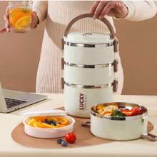 2/3/4 Layer Stainless Steel Lunch Box – Square Shape, Large Capacity, Perfect For On-The-Go Meals,Square Multi-Layer Lunch Box – Stainless Steel, 2/3/4 Tiers, Large Capacity For Home & Office,Stainless Steel Lunch Box, 2/3/4 Layer Lunch Box, Multi-Layer Lunch Box, Large Capacity Lunch Box, Portable Lunch Box, Square Lunch Box, Stainless Steel Bento Box, Multi-Tier Lunch Box, School Lunch Box, Office Lunch Box, Home Lunch Box, Adult Lunch Box, Kid Lunch Box, Portable Bento Box, Durable Lunch Box, Daily Use Lunch Box, On-The-Go Lunch Box, Stainless Steel Food Container, Multi-Layer Bento Box, Large Capacity Bento Box - 杏色2層 - 查看 2