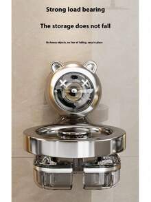 1个吹风机支架，浴室壁挂式收纳架，免钻孔重型吹风机架，浴室配件 - 彩色 - 查看 8