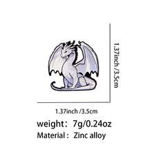 Raccoon, Panda Enamel Brooch, Cute Cow, Dragon Lapel Pin, Pine Tree Brooch, Badges, Backpack & Clothing Accessories, Funny Jewelry Gifts - Black - View 16