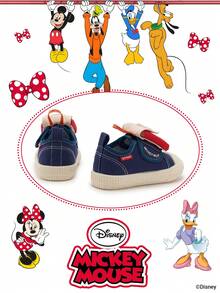 Disney 1 đôi giày thể thao trẻ em  phiên bản hợp tác chính thức, phù hợp cho sinh hoạt hàng ngày, kỳ nghỉ, thể thao và các hoạt động ngoài trời. Thoải mái, ôm sát chân, chống trơn trượt, thoáng khí. (Giày thể thao bé trai, giày sneaker bé trai, giày thể thao trẻ em, giày thể thao bé gái, giày sneaker bé gái) - Màu xanh lam - Xem 3