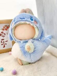 一套娃娃服装 - 可爱服装套装：天妇罗、绿色恐龙、耷拉耳朵兔子，可互换，适合返校、青少年、派对礼物 - 彩色 - 查看 7