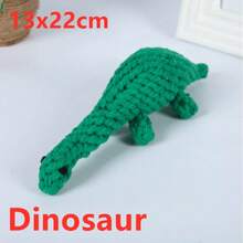 1Pc Bite Resistant Rope Dog Toy Pet Cleaning Teeth Chew Toys Cute Animals Shape Dog Molar Biting Rope Knot Ball - Multicolor - View 7