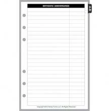 Compact Size Name & Address Refill, Sized And Punched For Franklin Covey Compact And Other Notebooks (4.25\ X 6.75\) - Name & Address - View 2