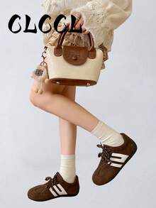 New Women's 2026 Lightweight Non-Slip Casual Outdoor Running Fashion Sneakers - Brown - View 1