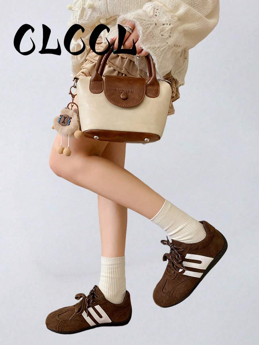 New Women's 2026 Lightweight Non-Slip Casual Outdoor Running Fashion Sneakers - Brown - View 1