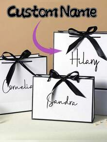 Custom Gift Bag, Gift Box Alternative, Bridesmaid Gift Box, Bridal Party, Custom Birthday Gift Package, Wedding Gift Bags, Bridesmaid Gift Bag, Engagement Gift Bag, Christmas Gift, Halloween, Halloween Decoration - Multicolor - View 1