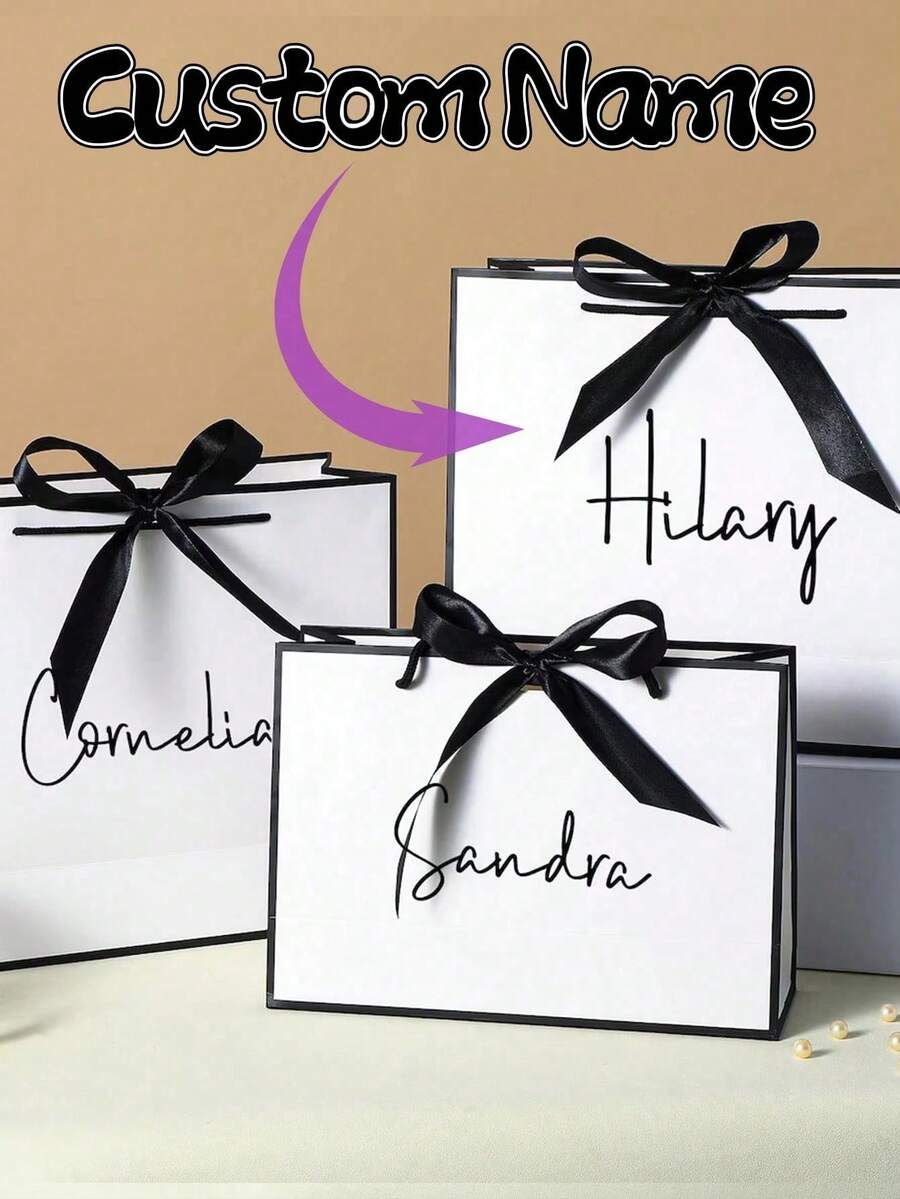 Custom Gift Bag, Gift Box Alternative, Bridesmaid Gift Box, Bridal Party, Custom Birthday Gift Package, Wedding Gift Bags, Bridesmaid Gift Bag, Engagement Gift Bag, Christmas Gift, Halloween, Halloween Decoration - Multicolor - View 1