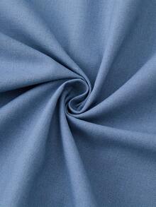 Men's Tang Suit Tai Chi Uniform Hanfu Kung Fu Uniform Chinese Style Stand-Up Collar Shirt - Blue - View 4