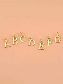 S925 Sterling Silver Letter Necklace, 14K Gold Plated Delicate A-Z Pendant Necklace, Women Jewelry, Mother's Day Gift - Golden - View 8