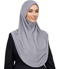 Islamic Jersey Modal Hijab Scarf Instant Hijabs Headscarfs For Women Long Scarves Head Wrap Shawl Bonnet Hijabe - Multicolor - View 2