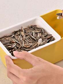 2-Tier Candy & Snack Tray, Household Watermelon Seed Cracker Holder, Square Fruit Plate - Multicolor - View 3