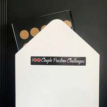 1 Set Black & Gold Scratch Card Couple Poster, Valentine's Day Gift