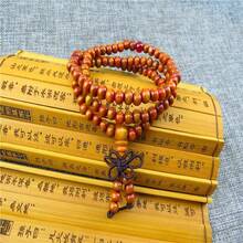 6 毫米/8 毫米檀香木和黑檀木佛珠念珠手链，适合男士，父亲节礼物 - 如圖 - 查看 10