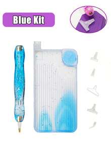 5D DIY Handmade Diamond Painting Art Accessories, Gradient Two-Color Diamond Painting Dot Diamond Pen And Tray, Multifunctional Replacement Pen Tip, Gift For Diamond Painting Art Beginners And Enthusiasts - Multicolor - View 5