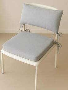 Puffy Soft Square Chair Cushion Set For Garden, Balcony And Living Room (Top & Bottom Set ın Der Turkeı - Grey - View 1