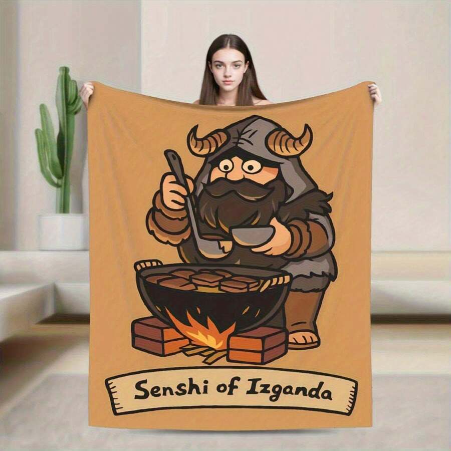 Dungeon Meshi Anime Marcille Laios Plush Blanket Students Flannel Throw Blanket For Couch Bed Soft Design Quality Bedspread - Kiểu 4 - Xem 1