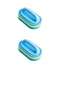 1/2pcs Sponge Cleaning Brush, Suitable For Bathroom, Bathtub And Tile Cleaning, Kitchen Cleaning Sponge Wipe, Dishwashing Sponge Brush, Pot Brush, Durable Cleaning Sponge, Strong Decontamination, Cleaning Supplies, Powerful Bathtub, Tile And Kitchen Sponge Cleaner, Durable Dishwashing Tool, Highly Efficient Cleaning - Blue - View 9
