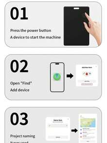 Ultra-Thin Tracking Card Wallet, Anti-Lost GPS Tracker, Smart Location Tag, Compatible With IPhone Find My App, Wireless Charging, IPX6 Waterproof (IOS Only) - Black - View 7