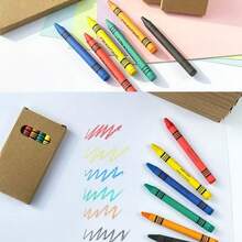 5 Boxes [40pcs] Creative Mini Short 8-Color Wax Crayons, Boxed Colored Pencils, Art Drawing Colored Pens, Suitable For Student Back To School Prizes & Gifts - Multicolor - View 6