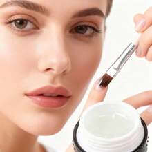 Nail Art Brush Transparent Rod Slant Tail Fine Hair 3 Sets Of Color Painting Brush Pull Brush, Nail Gel Extension Brush Painting Eyeliner Brush Set, French Stripe Nail Eyeliner Brush, Nail Painting Brush - 白色 - 查看 10