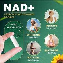 [Free Shipping]SUPER-NAD+ Anti-Aging + Energy Capsules – Liposomal NR, Resveratrol & Quercetin For Youthful Skin, Cellular Vitality & Clarity |   Max Strength NAD+ Booster, Non-GMO, Gluten-Free |   GMP-Certified |   60-Day Guarantee - 沒有秋天 - 查看 4