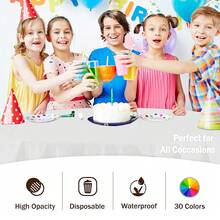12-Pack Premium Plastic Tablecloth 84in. Round Table Cover - White - 白色的 - 查看 6