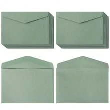 120 Pack Kraft Mini Envelopes Small Envelopes Se--Adhesive Tiny Pockets For Business Cards Christmas Holiday Small Gift Cards Invitations Cards(4.13\*2.76\) (Sage-Green) - 鼠尾草綠 - 查看 1