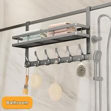 This Extended-Arm Door Hook Design Is Convenient For Women To Use. It Can Be Used To Hang Clothes And Is Durable. Additionally, It Can Be Used To Store Towels, Jackets, Bags, Bathrobes, As Well As Bathroom Items And Towel Racks, And Can Even Be Used For Room Decor And Gift Exchanges. Bathroom - Multicolor - View 2