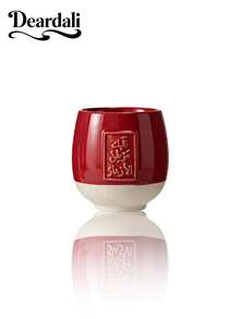 DearDali 1个原装沙特阿拉伯陶瓷咖啡杯，家用茶杯，拉花艺术，美式风格，顶级高品质陶瓷，可微波炉加热，适合送给女性，中东节日礼物，阿拉伯风格，寓意和平，适合居家使用，晚餐聚会，下午茶，节日派对或生日礼物 - 彩色 - 查看 13