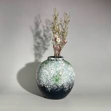 Blue Vase, Christmas Gift, Chinese Style, Luxury Style, Flower Arrangement, Art Style, Mysterious Oriental Style, Friend Gift, Birthday Gift, Hotel Decor, Fashion, Art Collection, Vase, Display Art, Retro Style, Simple Elegant, Home Vase, Vase Decor, Vase - Multicolor - View 4